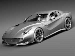 Ferrari f12TDF 2016 3D 模型
