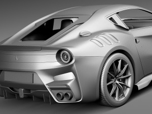 Ferrari f12TDF 2016 3D 模型