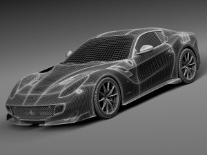 Ferrari f12TDF 2016 3D 模型