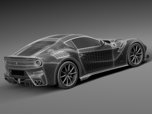 Ferrari f12TDF 2016 3D 模型