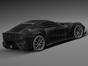 Ferrari f12TDF 2016 3D 模型