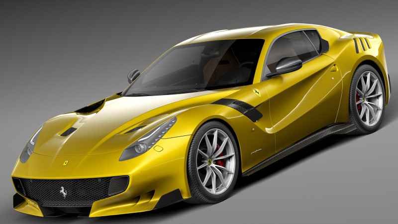 Ferrari f12TDF 2016 Modello 3D .c4d .max .obj .3ds .fbx .stl .blend 