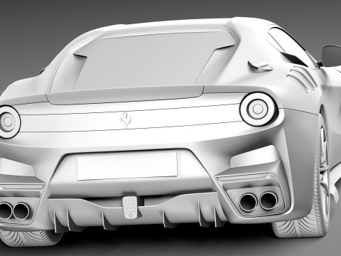 Ferrari f12TDF 2016 Modello 3D