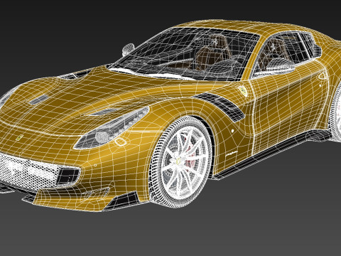 Ferrari f12TDF 2016 Modello 3D