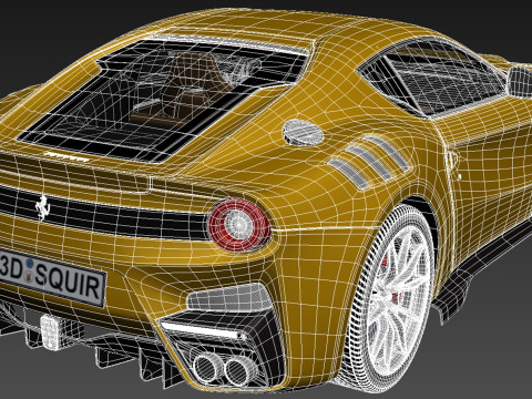 Ferrari f12TDF 2016 Modello 3D