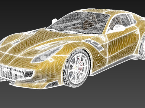 Ferrari f12TDF 2016 Modello 3D