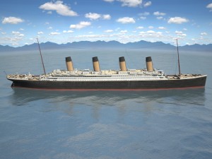 Rms Titanic Cruise Ship 3D Модель