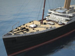 Rms Titanic Cruise Ship 3D Model