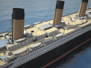 Rms Titanic Cruise Ship 3D Model