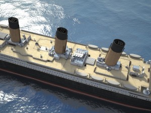 Rms Titanic Cruise Ship 3D Модель