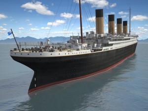 Rms Titanic Cruise Ship 3D Модель