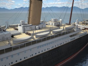 Rms Titanic Cruise Ship 3D Модель
