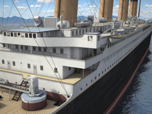 Rms Titanic Cruise Ship 3D Модель