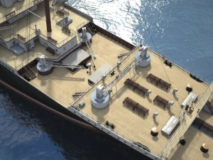 Rms Titanic Cruise Ship 3D Model
