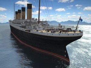 Rms Titanic Cruise Ship 3D Модель