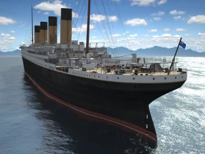Rms Titanic Cruise Ship 3D Model