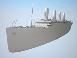 Rms Titanic Cruise Ship 3D Модель