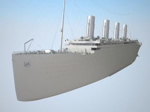 Rms Titanic Cruise Ship 3D Model