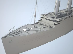 Rms Titanic Cruise Ship 3D Model