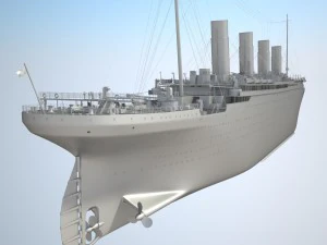 Rms Titanic Cruise Ship 3D Model