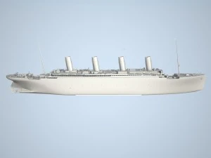 Rms Titanic Cruise Ship 3D Model