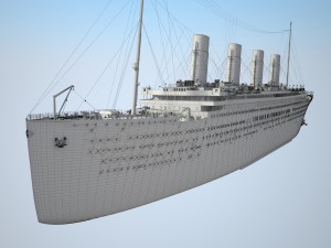 Rms Titanic Cruise Ship 3D Модель