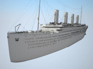 Rms Titanic Cruise Ship 3D Model