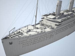 Rms Titanic Cruise Ship 3D Модель
