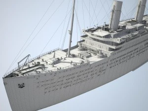 Rms Titanic Cruise Ship 3D Model