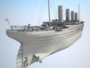 Rms Titanic Cruise Ship 3D Модель