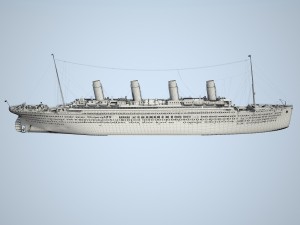 Rms Titanic Cruise Ship 3D Модель