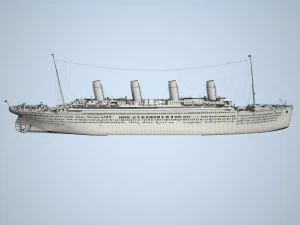 Rms Titanic Cruise Ship 3D Model
