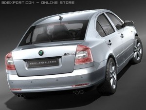 Skoda Octavia Sedan 2009 3D-Modell