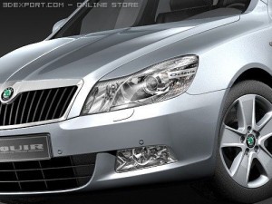 Skoda Octavia Sedan 2009 3D-Modell