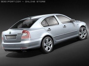 Skoda Octavia Sedan 2009 3D-Modell