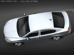 Skoda Octavia Sedan 2009 3D-Modell