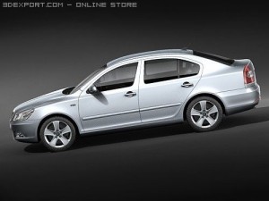 Skoda Octavia Sedan 2009 3D-Modell