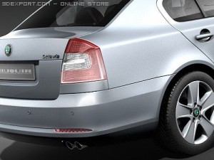 Skoda Octavia Sedan 2009 3D-Modell