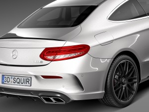 Mercedes-Benz C63 AMG Coupe 2017 3D Model