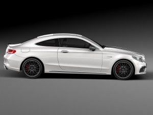 Mercedes-Benz C63 AMG Coupe 2017 3D Model