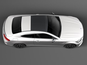 Mercedes-Benz C63 AMG Coupe 2017 3D Model