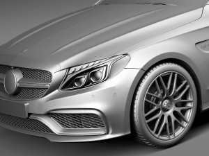 Mercedes-Benz C63 AMG Coupe 2017 3D Model