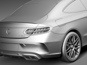 Mercedes-Benz C63 AMG Coupe 2017 3D Model