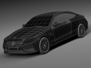 Mercedes-Benz C63 AMG Coupe 2017 3D Model