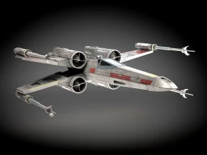 Myśliwiec X-Wing MK1 z Gwiezdnych Wojen Model 3D