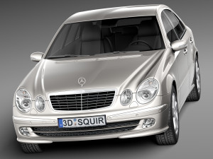 Mercedes-Benz E-Class W211 2002-2009 3D Model