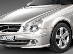Mercedes-Benz E-Class W211 2002-2009 3D Model
