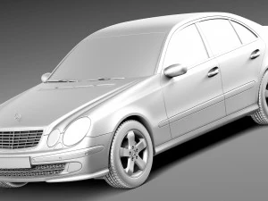 Mercedes-Benz E-Class W211 2002-2009 3D Model