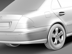 Mercedes-Benz E-Class W211 2002-2009 3D Model