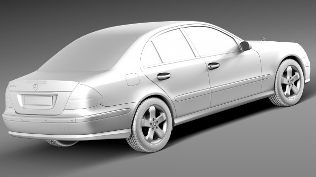 Mercedes-Benz E-Class W211 2002-2009 3D Model